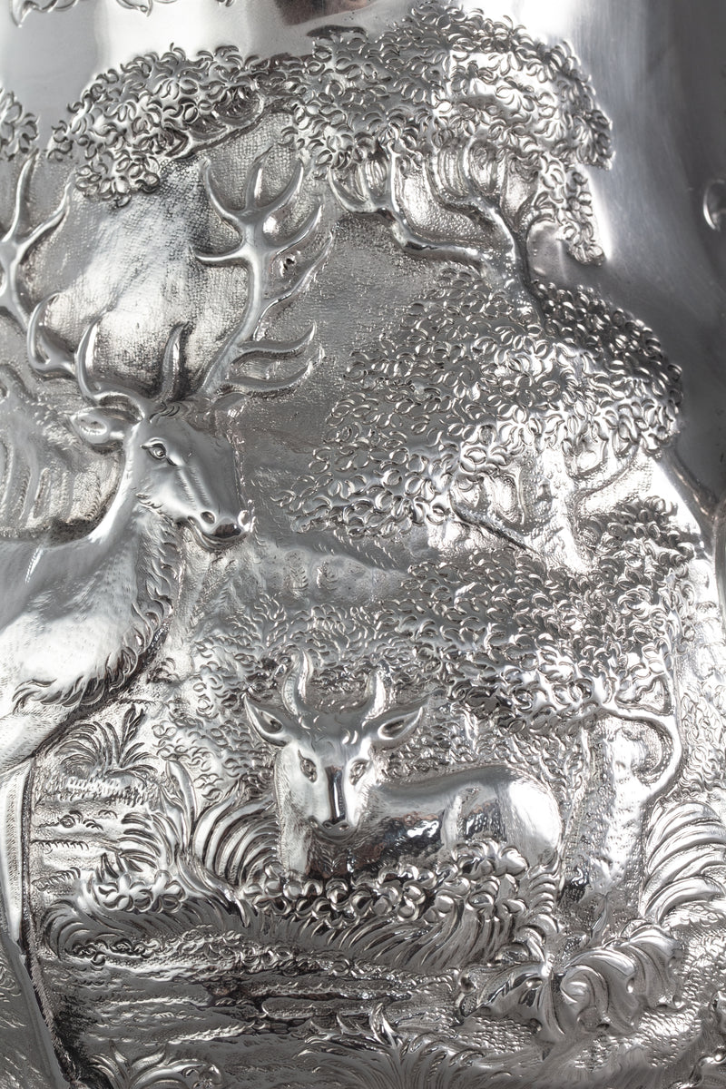 A Large Georgian Silver Wine Jug or Ewer London 1824 by William Eley II